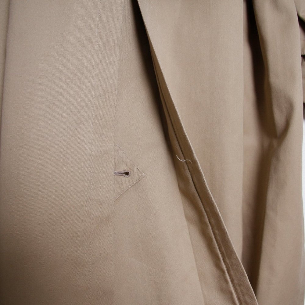 Burberry Vintage Double Breasted Trench Coat Nova Check Lining 54 Short Men's - Picture 14 of 14